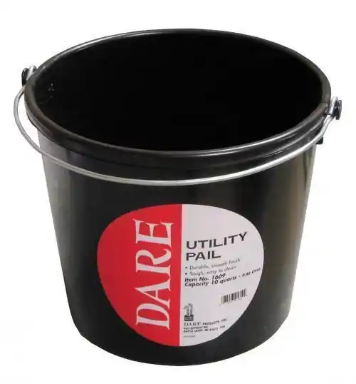 Dare Products Inc. 10 Quart Plastic Pail - Black