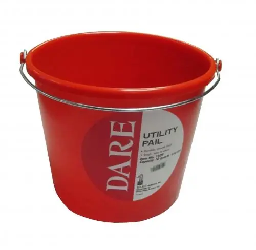 Dare Products Inc. 10 Quart Plastic Pail - Red