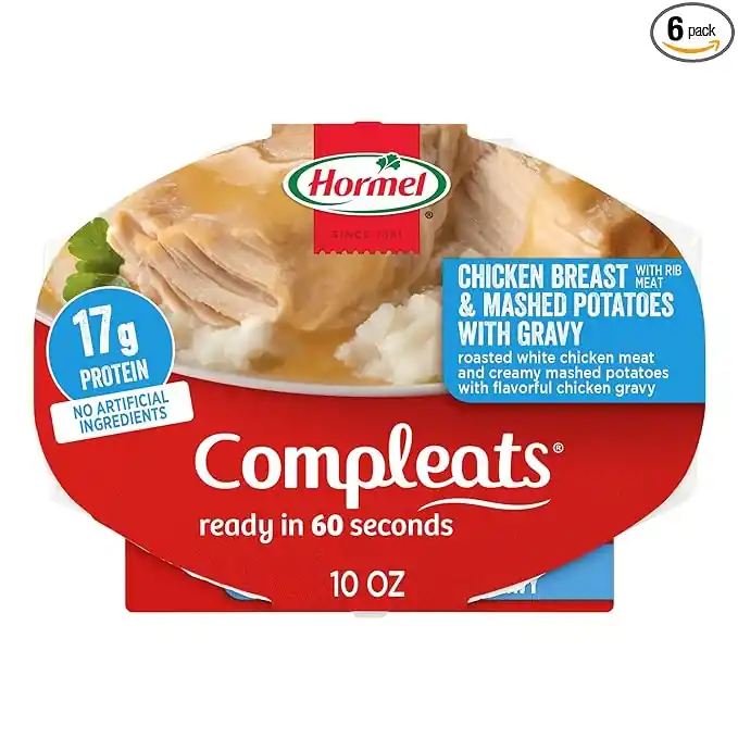 HORMEL COMPLEATS Chicken Breast & Mashed Potatoes With Gravy Microwave Tray, 10 oz