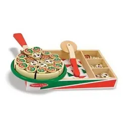 Melissa & Doug 167 Pizza Party Play Food, 3 to 5 years, Wood