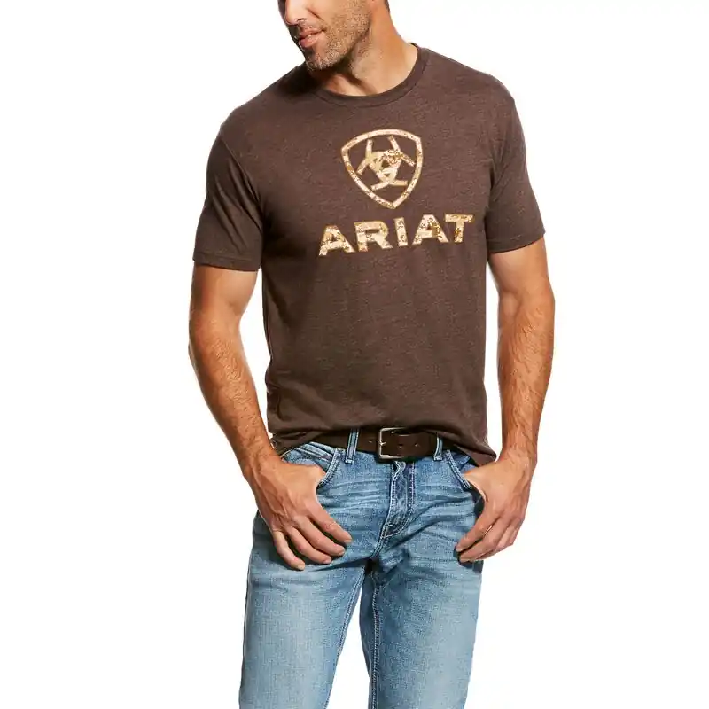Ariat Men‘s Liberty USA Logo T-Shirt - Brown