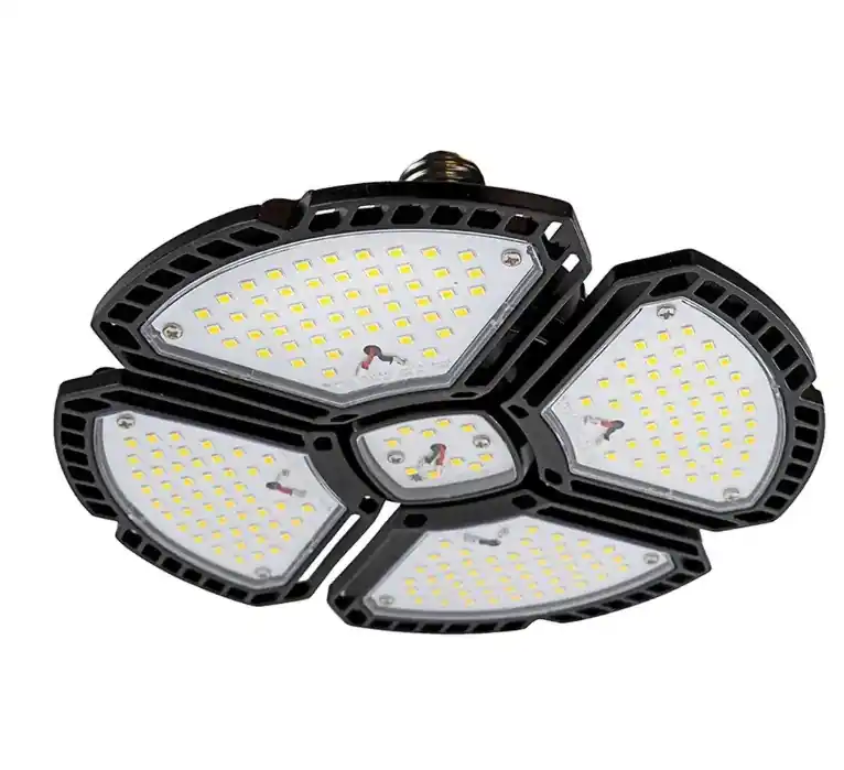 Pinegreen LED 4-Panel Garage E26 Bulb 15,000 Lumens with Central Downlight 5000K Daylight