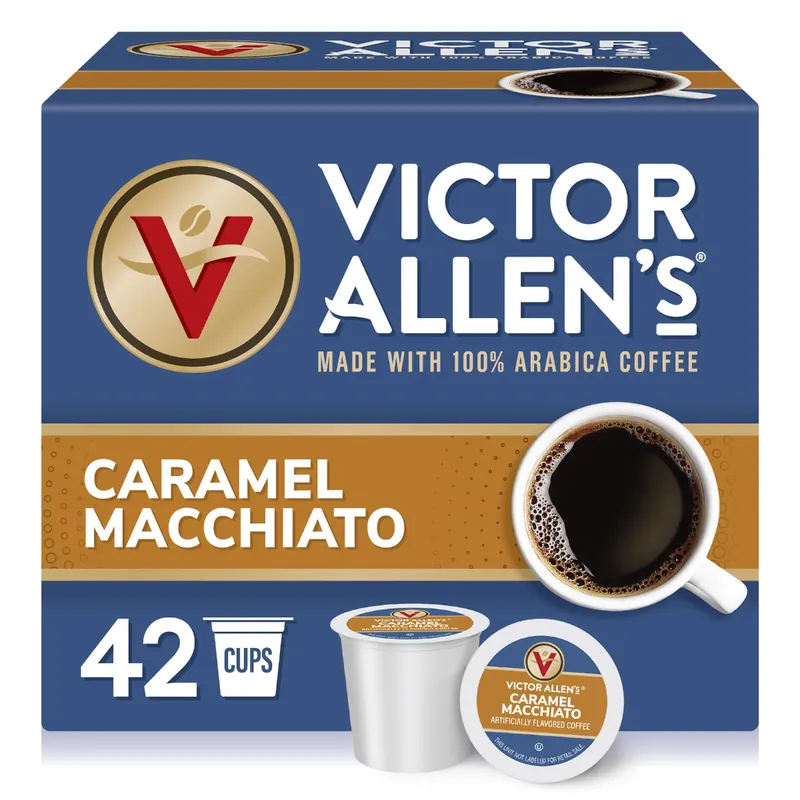 Victor Allen 42 K-Cups Caramel Macchiato Single Serve Coffee Pods