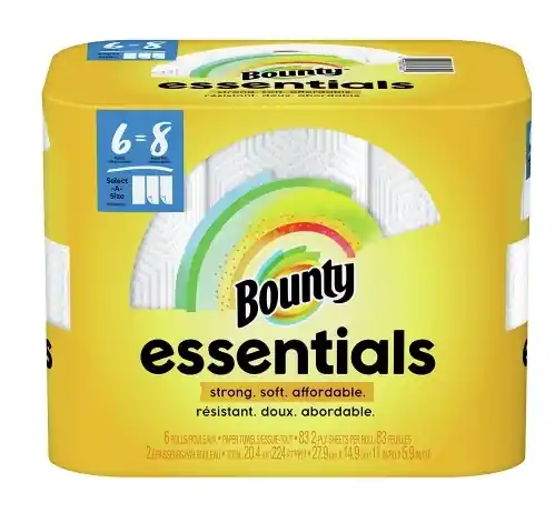 Bounty Essentials 6-Pack Big Roll Select-A Size Paper Towels