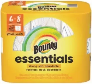 Bounty Essentials 6-Pack Big Roll Prints Paper Towels