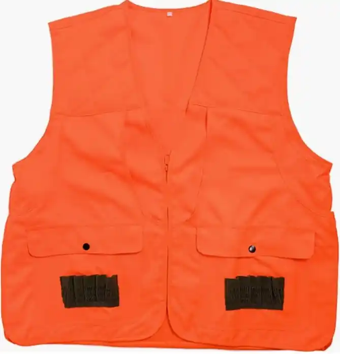 Quietwear Men‘s Cargo Hunting Orange Safety Vest