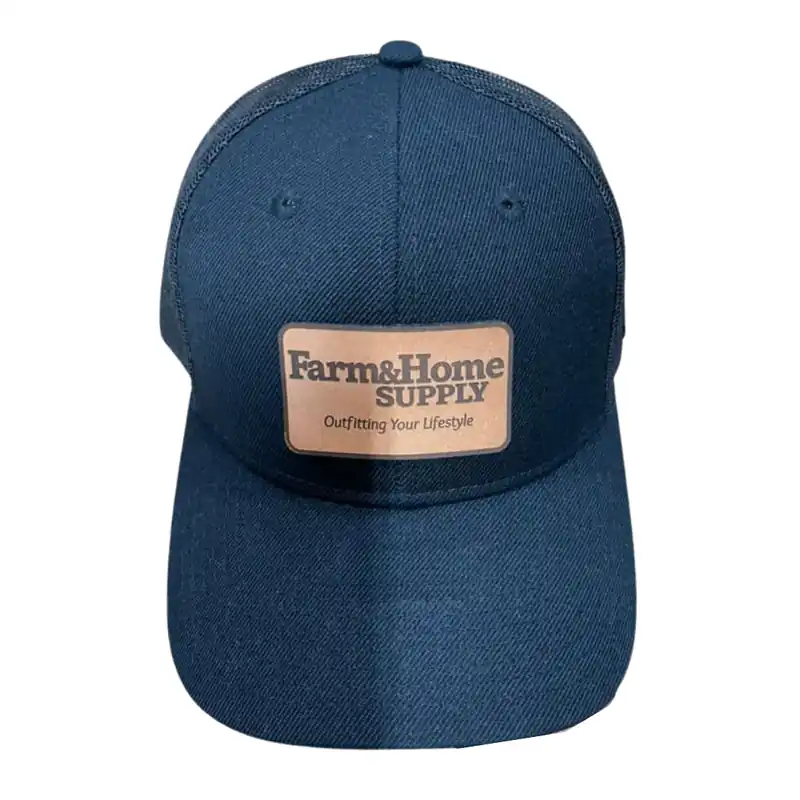 Farm & Home Supply Logo Patch Mesh Trucker Hat OSFM - Black