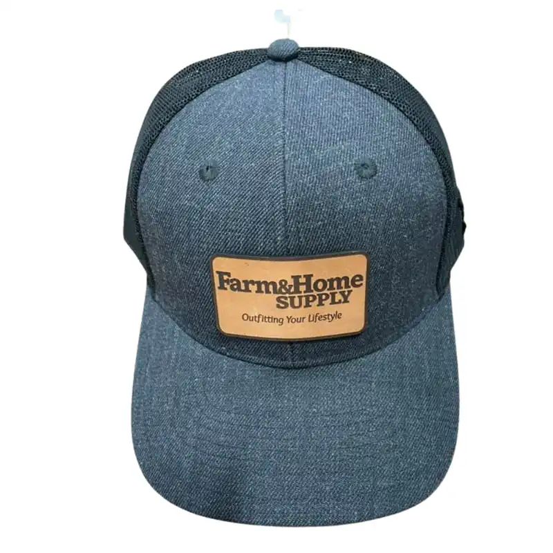 Farm & Home Supply Logo Patch Mesh Trucker Hat OSFM - Charcoal