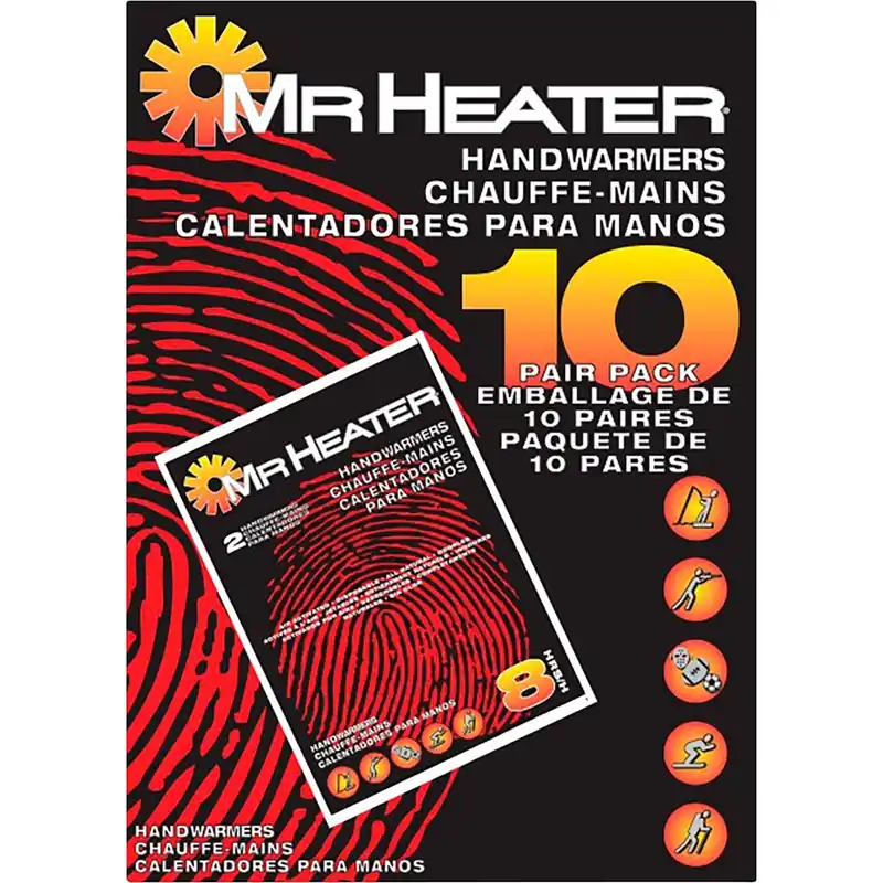 Mr. Heater Air-Activated Disposable Handwarmers - 10 Pair Pack