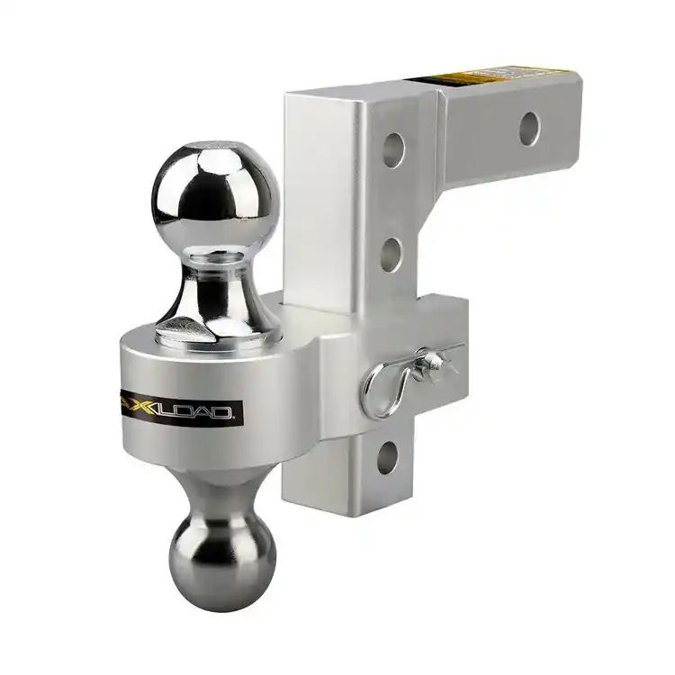 MaxLoad 2 Ball Adjustable Trailer Hitch 6 inch Drop - Aluminum
