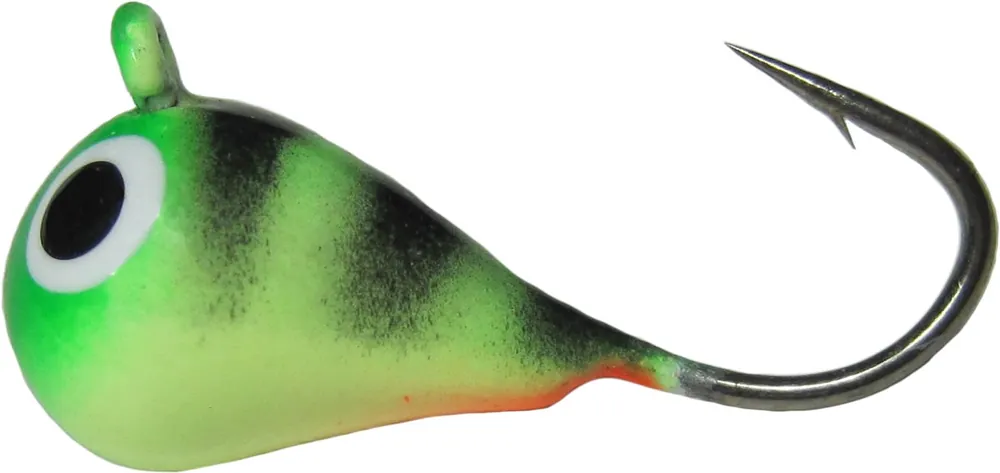 K & E Tackle Skandia Pelkie Tungsten Jig - Green Glow