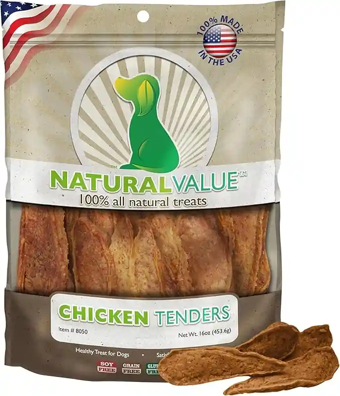 Loving Pets Natural Value All Natural Soft Chew Chicken Tenders Dog Treat - 14 oz
