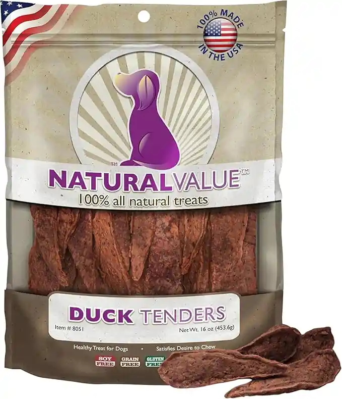 Loving Pets Natural Value All Natural Soft Chew Duck Tenders Dog Treat - 14 oz