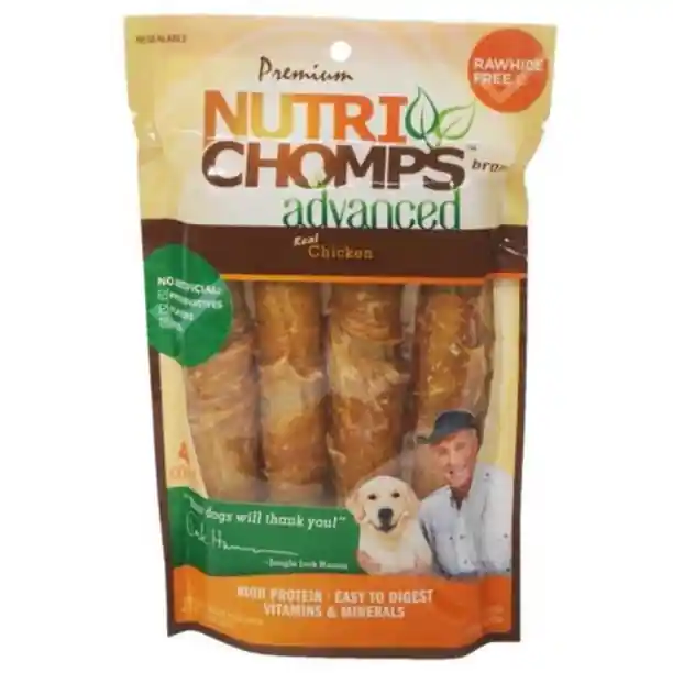 NutriChomps 5" Real Chicken Wrapped Advanced Twist - 4 Count