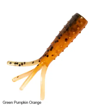 ZMan Tiny TicklerZ - Green Pumpkin Orange