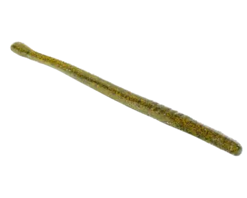 Strike King 6" Filler Worm Fishing Lure 10 Pack - Watermelon Seed with Red Flake