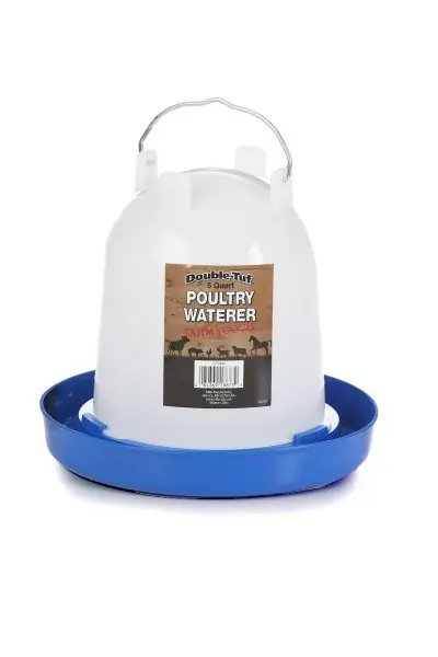 Double-Tuf 5 Quart Hanging Plastic Poultry Waterer