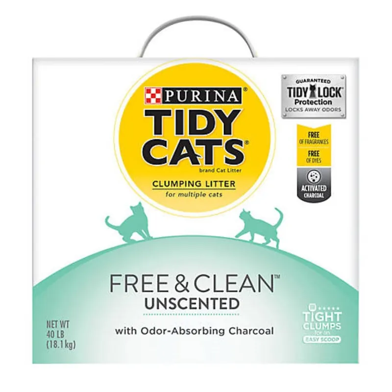 Purina Tidy Cats Free & Clean Unscented Litter - 40 lb. Box
