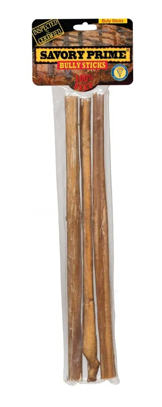 Savory Prime 12" American Bully Sticks - 3 pack dog treats