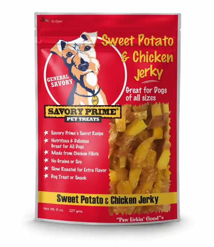 Savory Prime Sweet Potato & Chicken Jerky Dog Treat