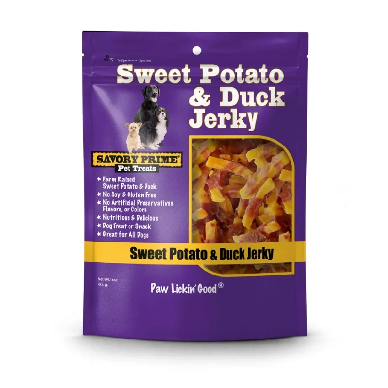 Savory Prime USA Natural Duck & Sweet Potato Jerky Dog Treat