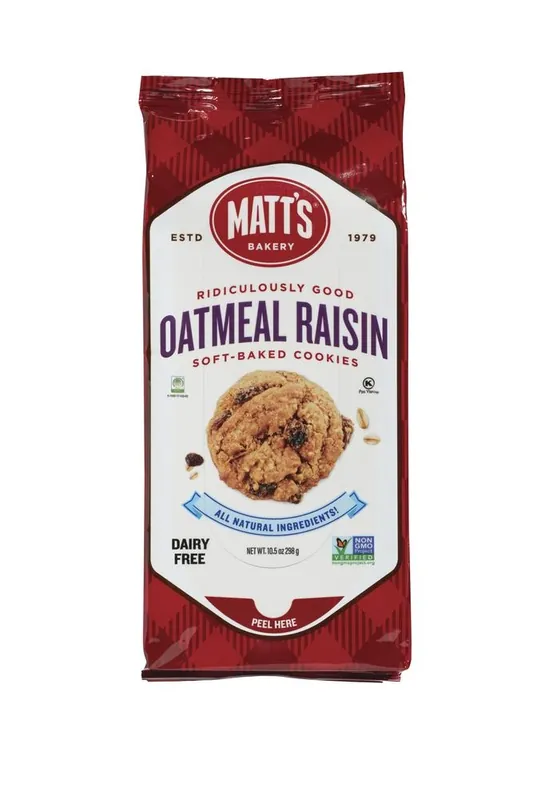 Matt‘s Bakery Oatmeal Raisin Soft-Baked Cookies - 10.5 oz