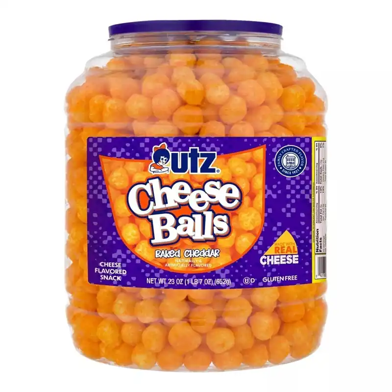 Utz Cheese Balls Barrel - 23 oz