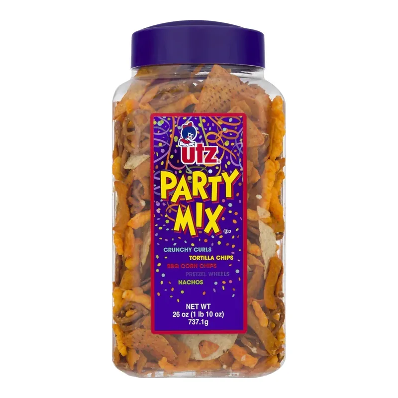 Utz Party Mix Snack Mix Barrel - 26 oz.
