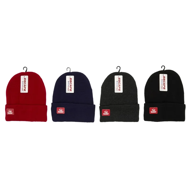 Kids Solid Cuffed Sherpa Lined Hat