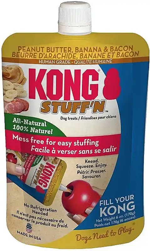 KONG Stuff‘N All Natural Peanut Butter, Banana and Bacon for Dogs