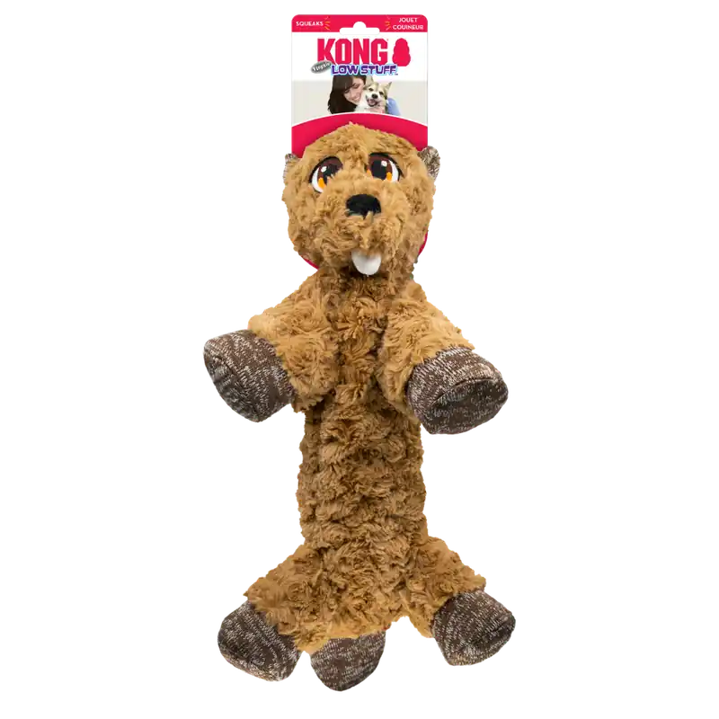 KONG Low Stuff Flopzie Beaver - Dog Toy