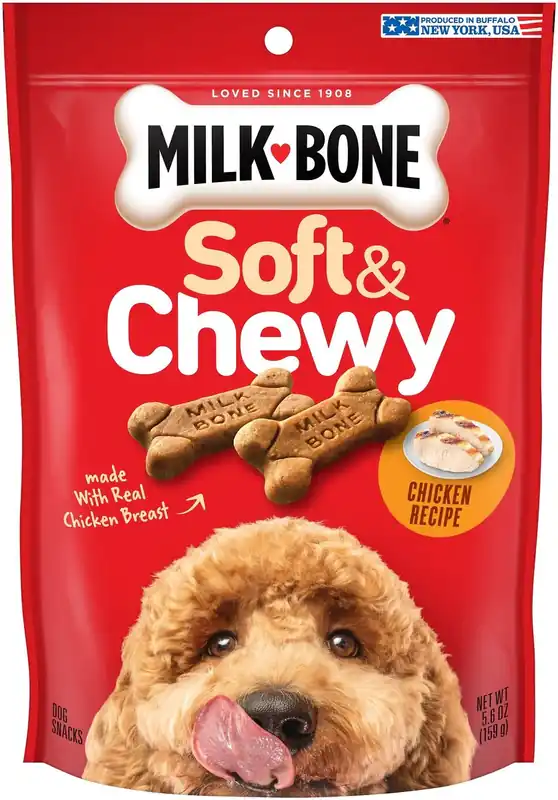 Milk-Bone Soft & Chewy Chicken Recipe Dog Treats - 4.6 oz