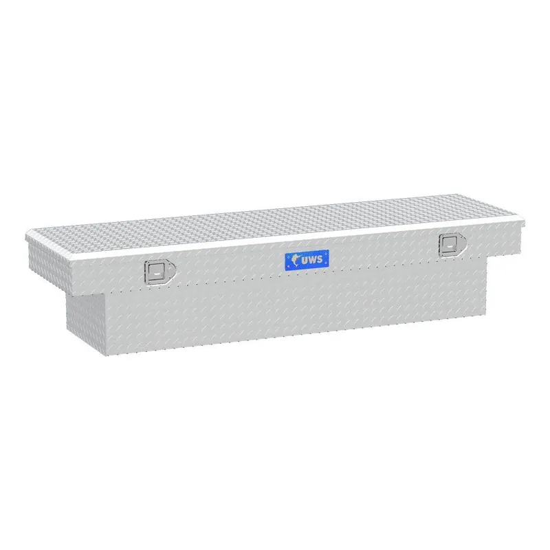 Curt 69" Crossover Truck Tool Box - Bright Aluminum