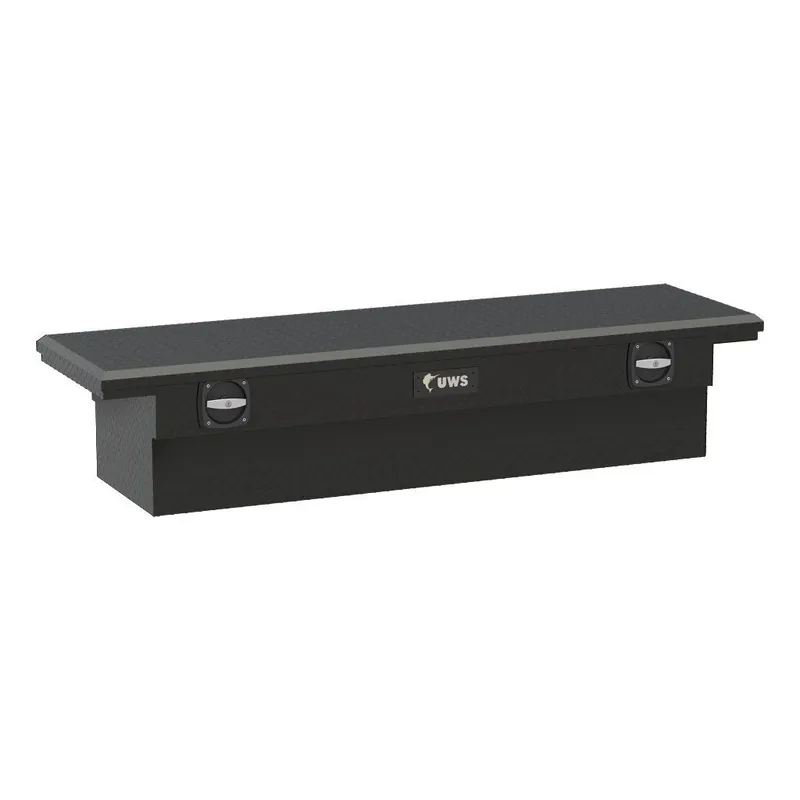 Curt 69" Secure Lock Crossover Truck Tool Box Low Profile - Matte Black