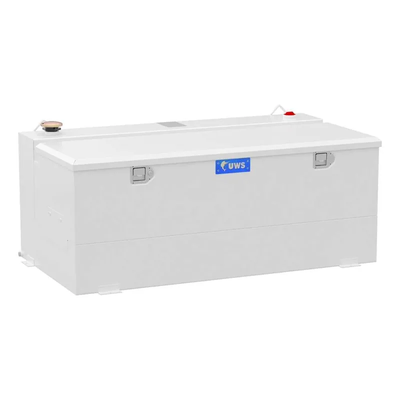 Curt White 100-Gallon Steel-Aluminum Combo Transfer Tank ST-100-COMBO-W
