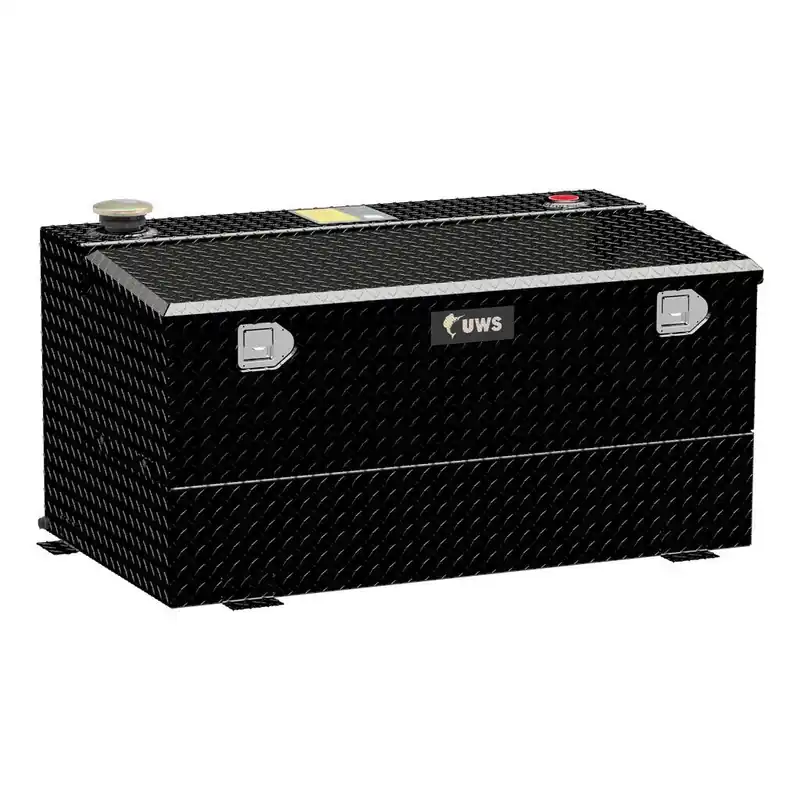 Curt 75 Gallon Combo Aluminum Transfer Tank - Gloss Black