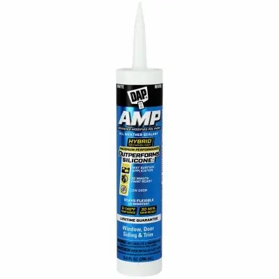 AMP Advanced Modified Polymer All Weather Window, Door and Siding Sealant - White 9oz