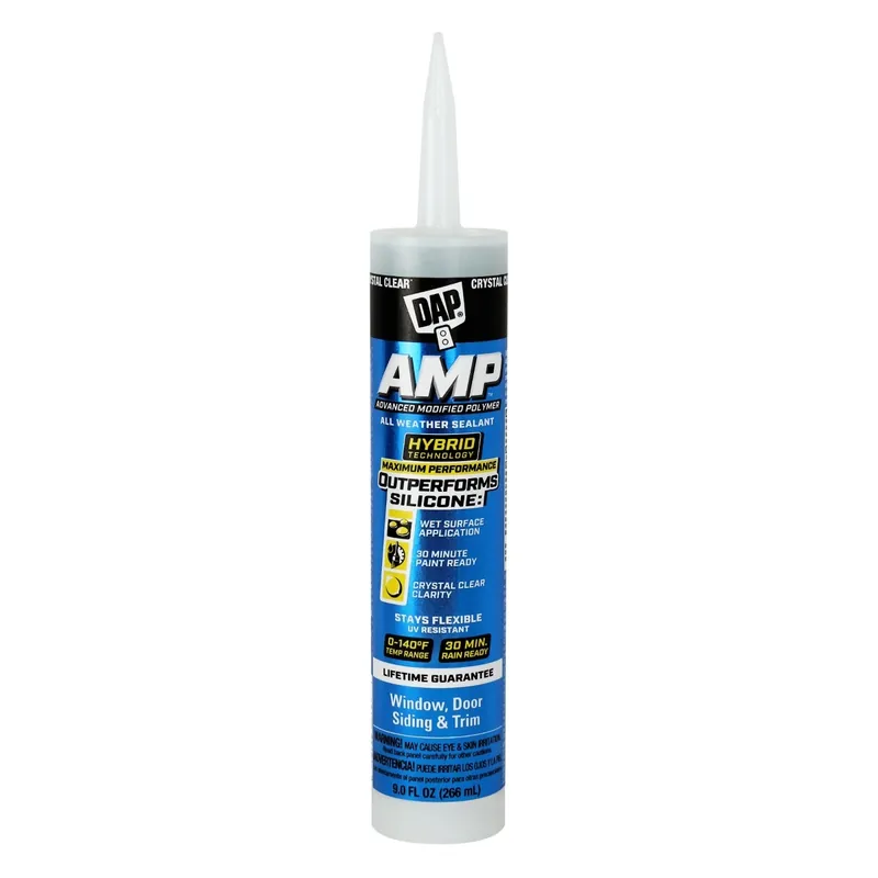 DAP AMP Advanced Modified Polymer All Weather Window, Door and Siding Sealant - Clear 9oz