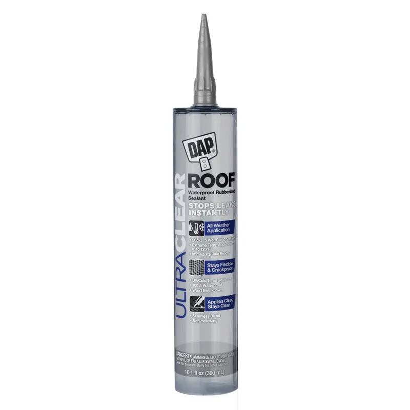 DAP ULTRA CLEAR ROOF Waterproof Rubberized Sealant - 10.1oz