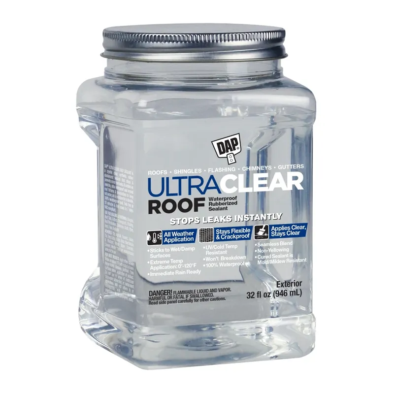 DAP ULTRA CLEAR ROOF Waterproof Rubberized Sealant - 32 oz