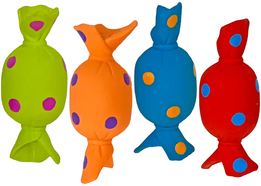 multipet 5" Latex Candy Dog Toy - Assorted Colors