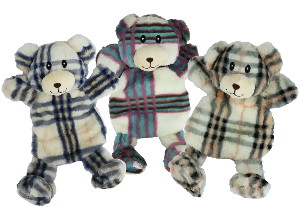 multipet 15" Berman Bears Dog Toy