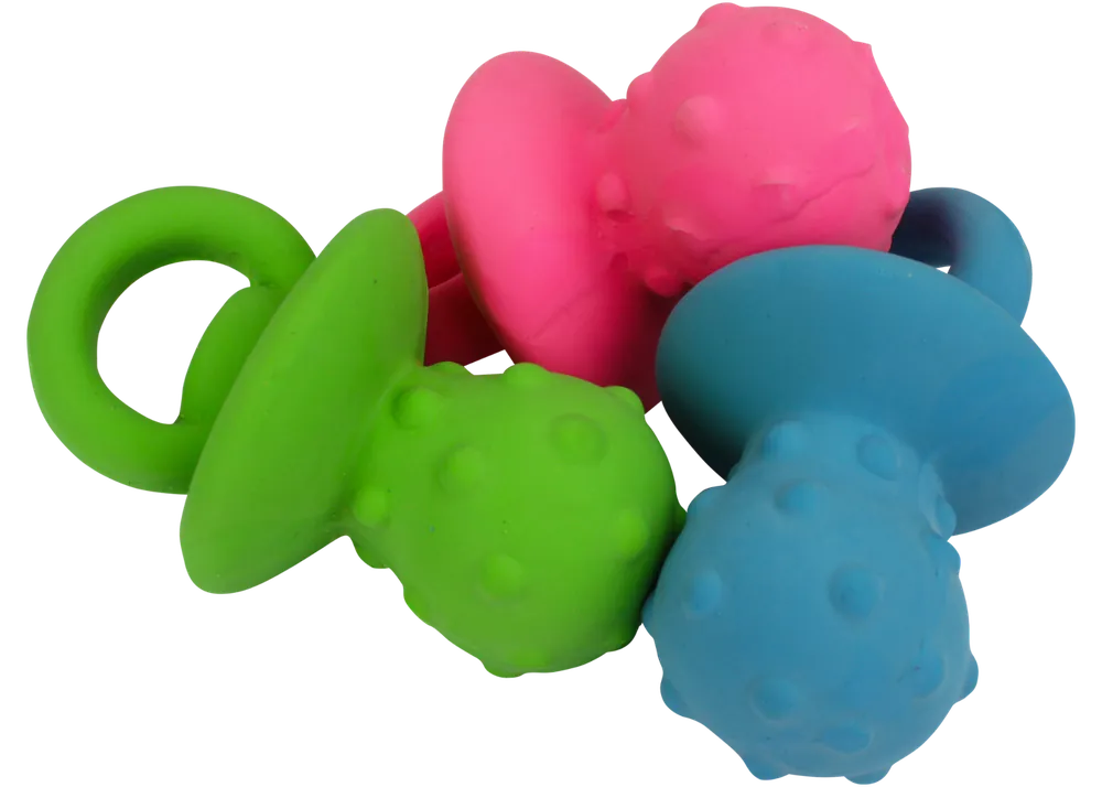multipet 4" Latex Pacifier Dog Toy