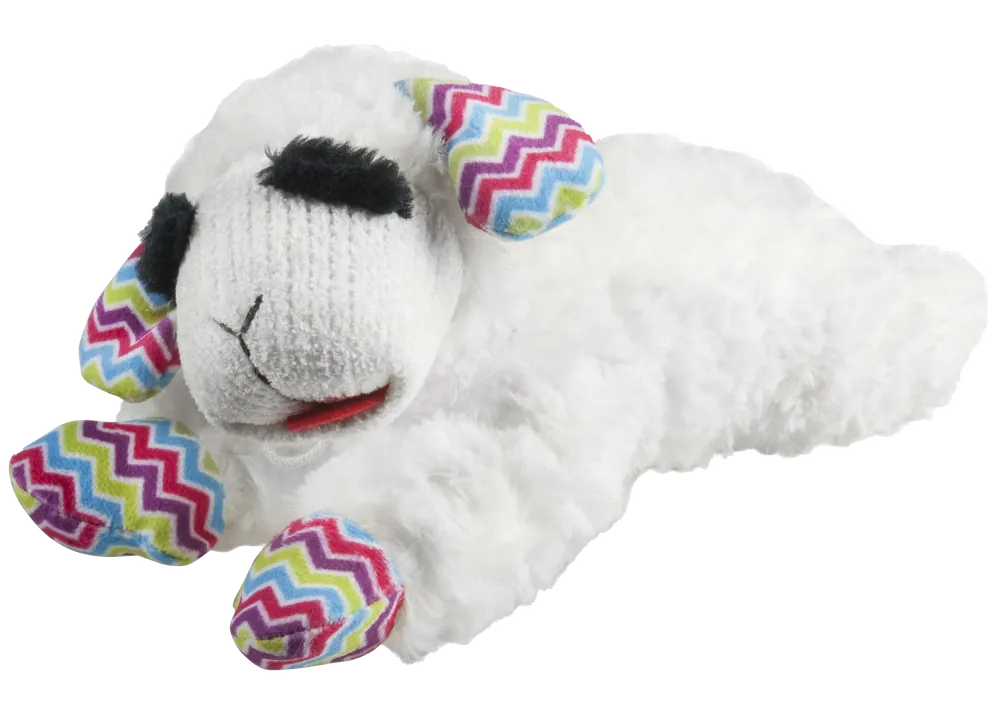 multipet 10.5" Spring Lamb Chop Dog Toy