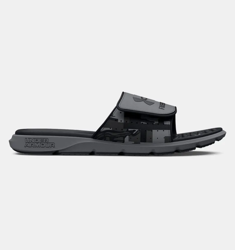 Under Armour Men‘s Ignite 7 Pro Freedom Slides Sandals - Black/Gray