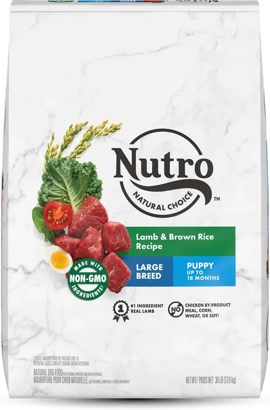 Nutro Natural Choice Large Breed Puppy Lamb & Brown Rice Recipe Dry Dog Food - 30-lb bag