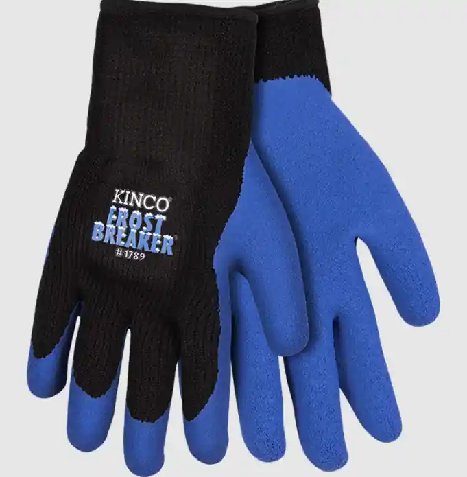 KincoPro Frost Breaker Thermal Knit Shell & Latex Palm - Blue