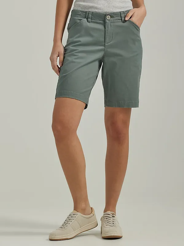 Lee Women‘s Legendary Regular Fit 9" Bermuda Shorts - Fort Green