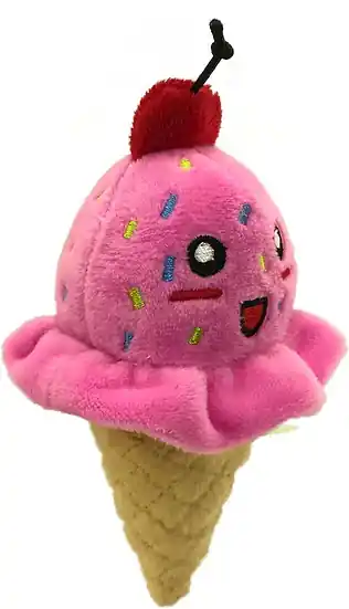 Pet Sport Tiny Tots Foodies Ice Cream Strawberry Dog Toy