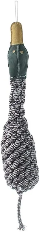Aussie Naturals Duck Medium Wild Bird Rope Leather Brown Large Dog Toy